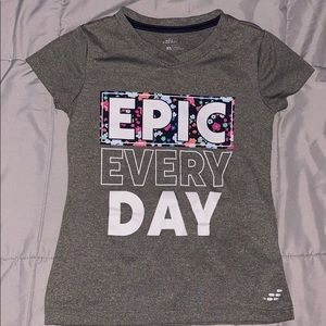 bcg little girls shirt with flower design